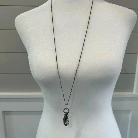 Lia Sophia Long Necklace w/‎ Charm and Beads - Picture 2 of 2